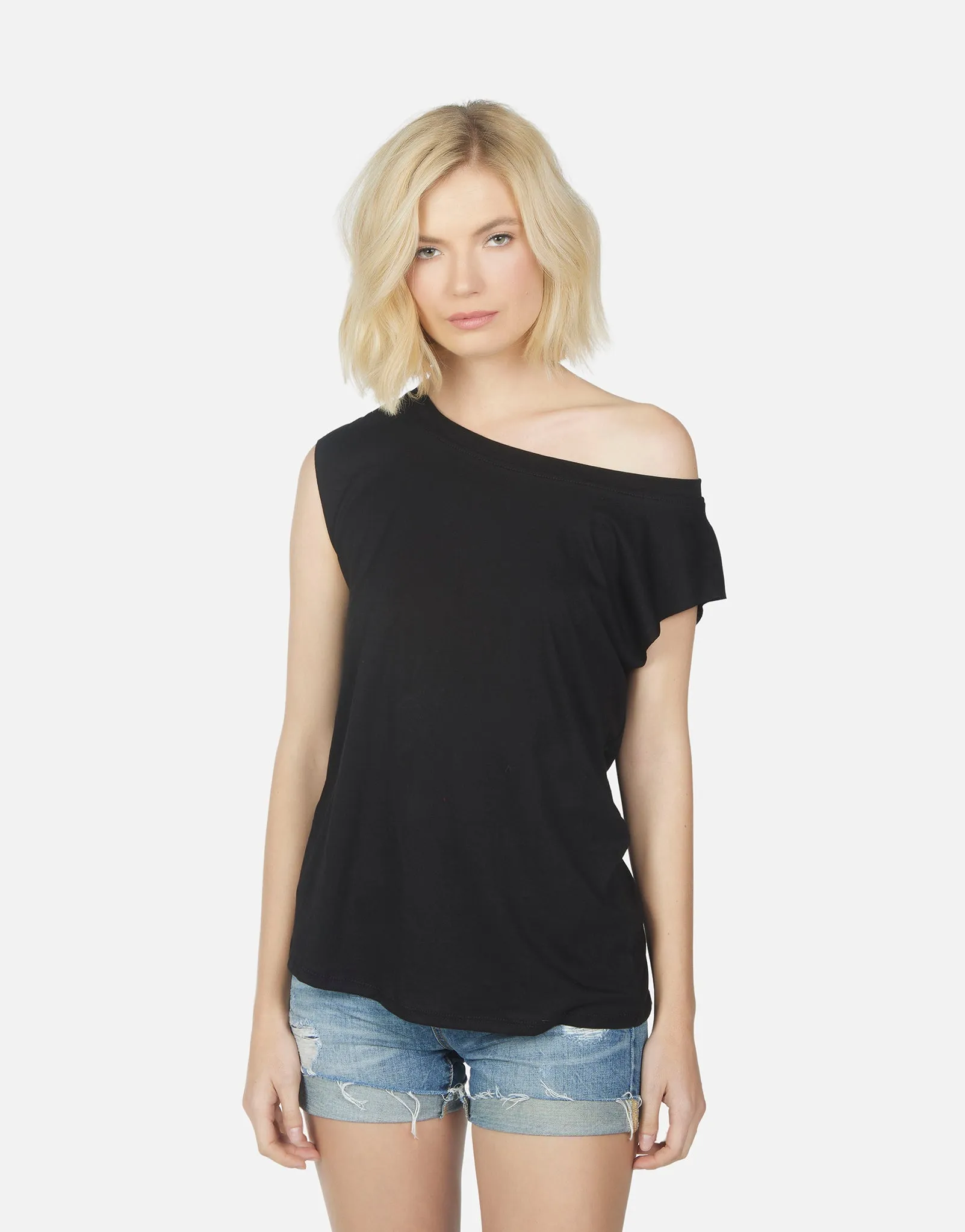 Conan Asym Off Shoulder Tee