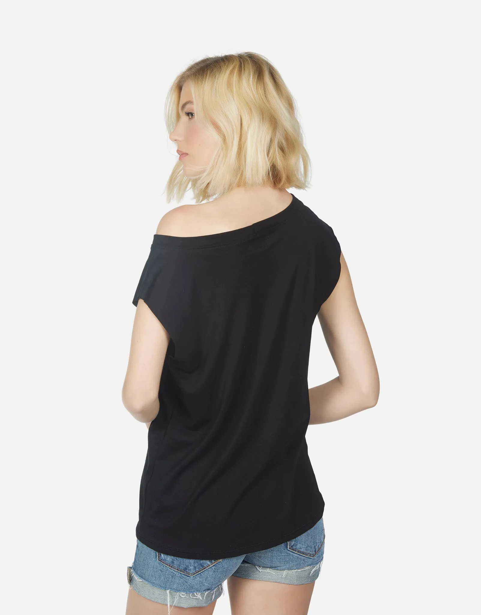 Conan Asym Off Shoulder Tee