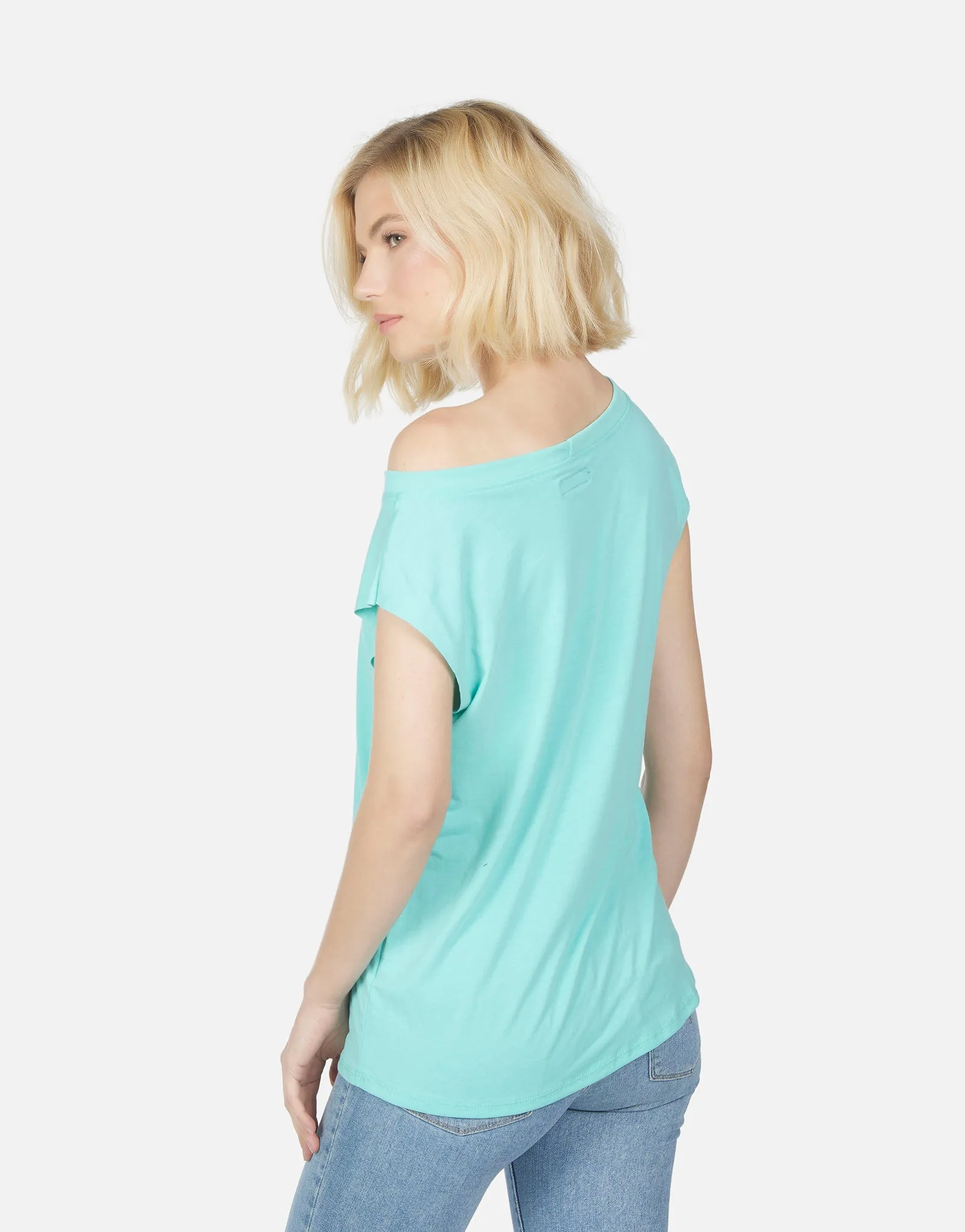 Conan Asym Off Shoulder Tee