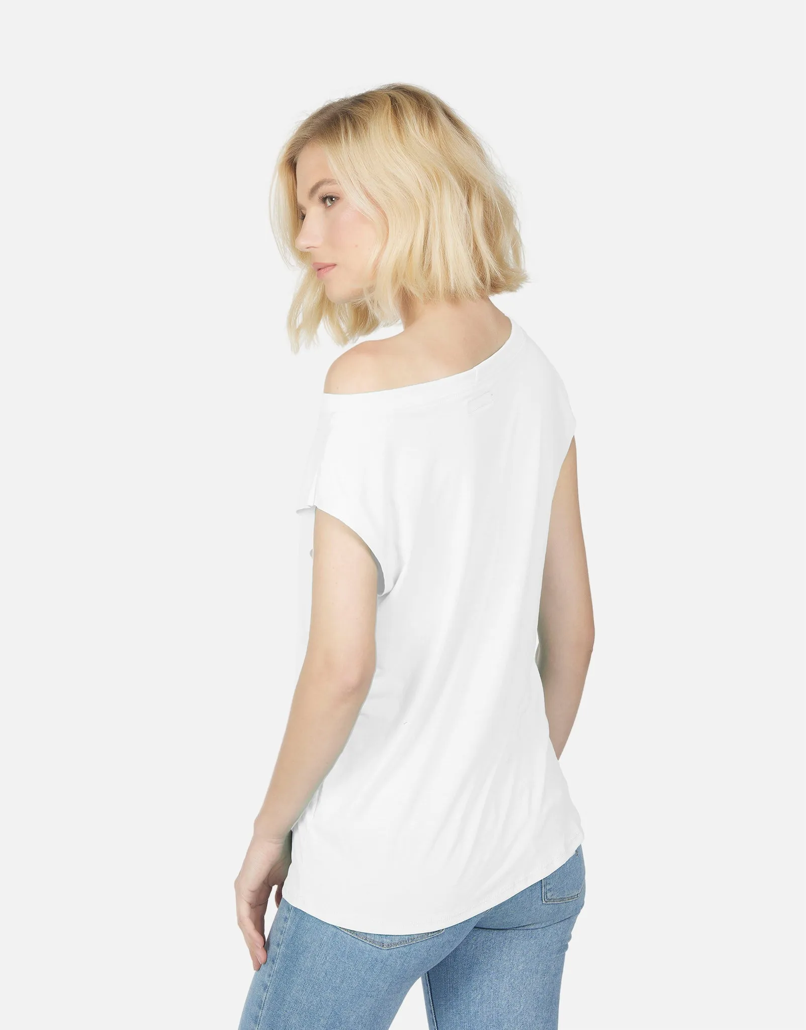 Conan Asym Off Shoulder Tee