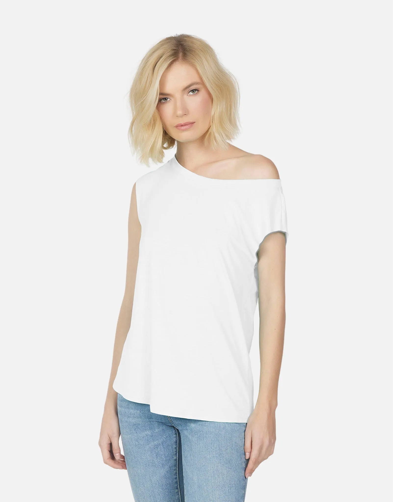 Conan Asym Off Shoulder Tee