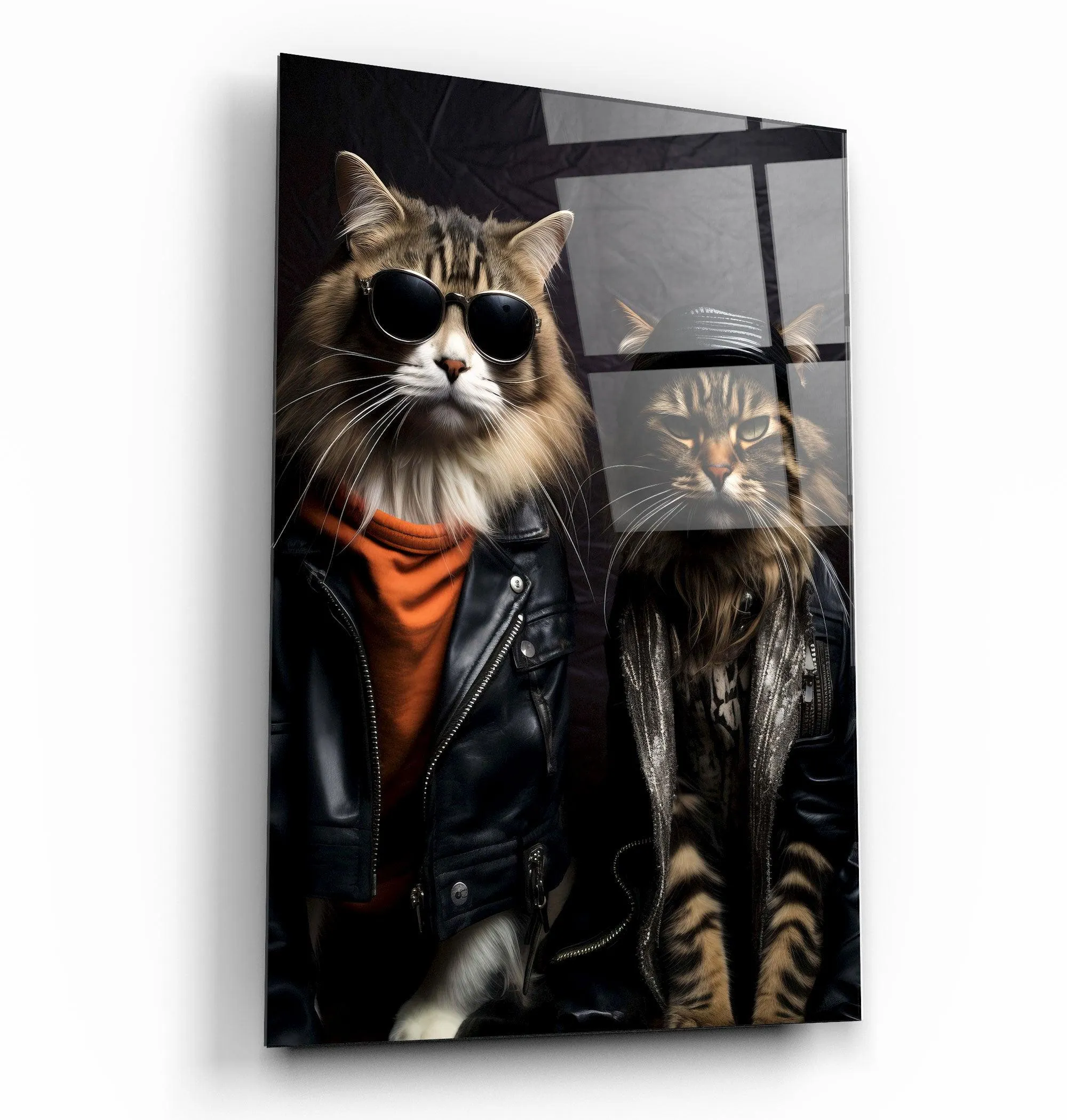 Cool Cat Brothers・Designers Collection Glass Wall Art