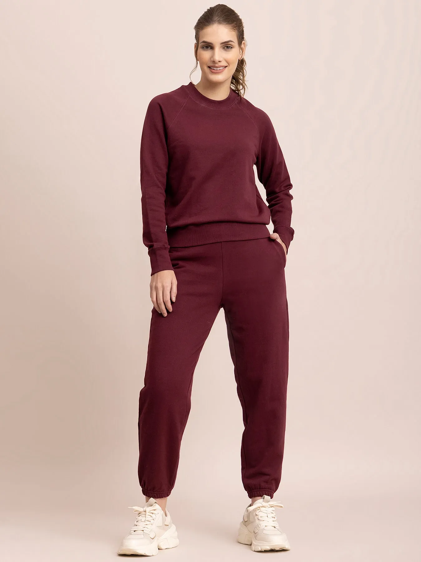 Cotton Tracksuit - Maroon