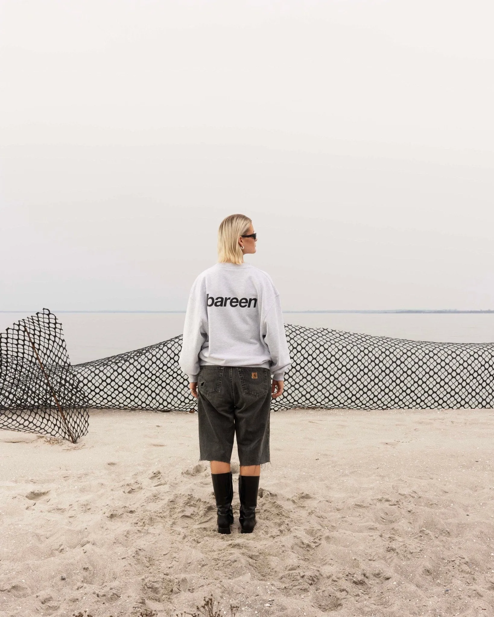 Crewneck Oversize, Women - Logo 2.0 (Cloudy Grey)