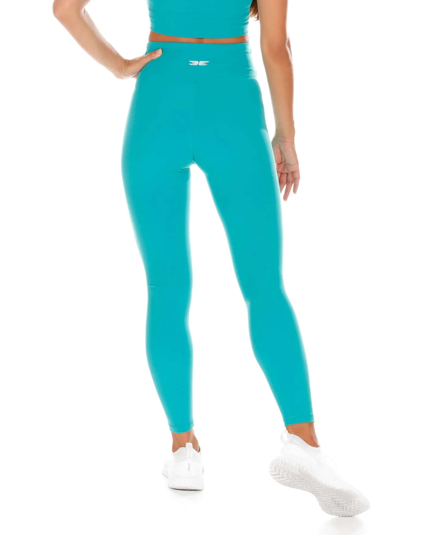 Cross Over Leggings - Teal