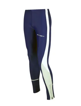 Damen Laufhose Tight Lang Blau Setprodukt