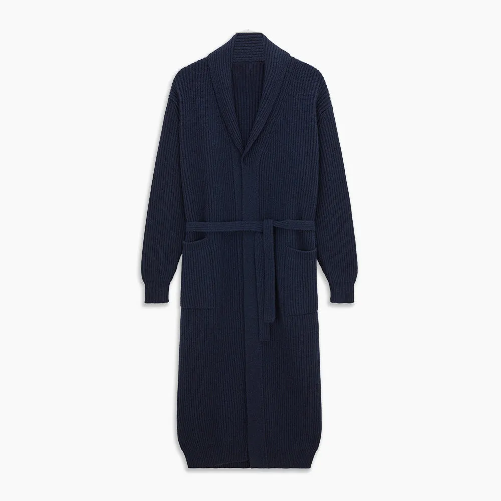 Deep Navy Cashmere Baldwin Gown