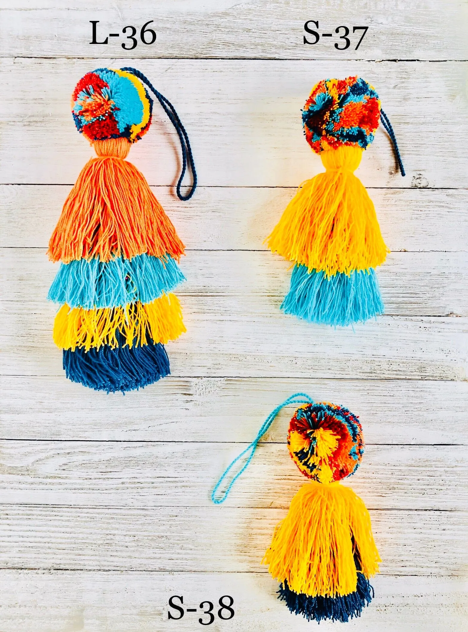 Desert Sunset Pompom/Tassel Bag Charms