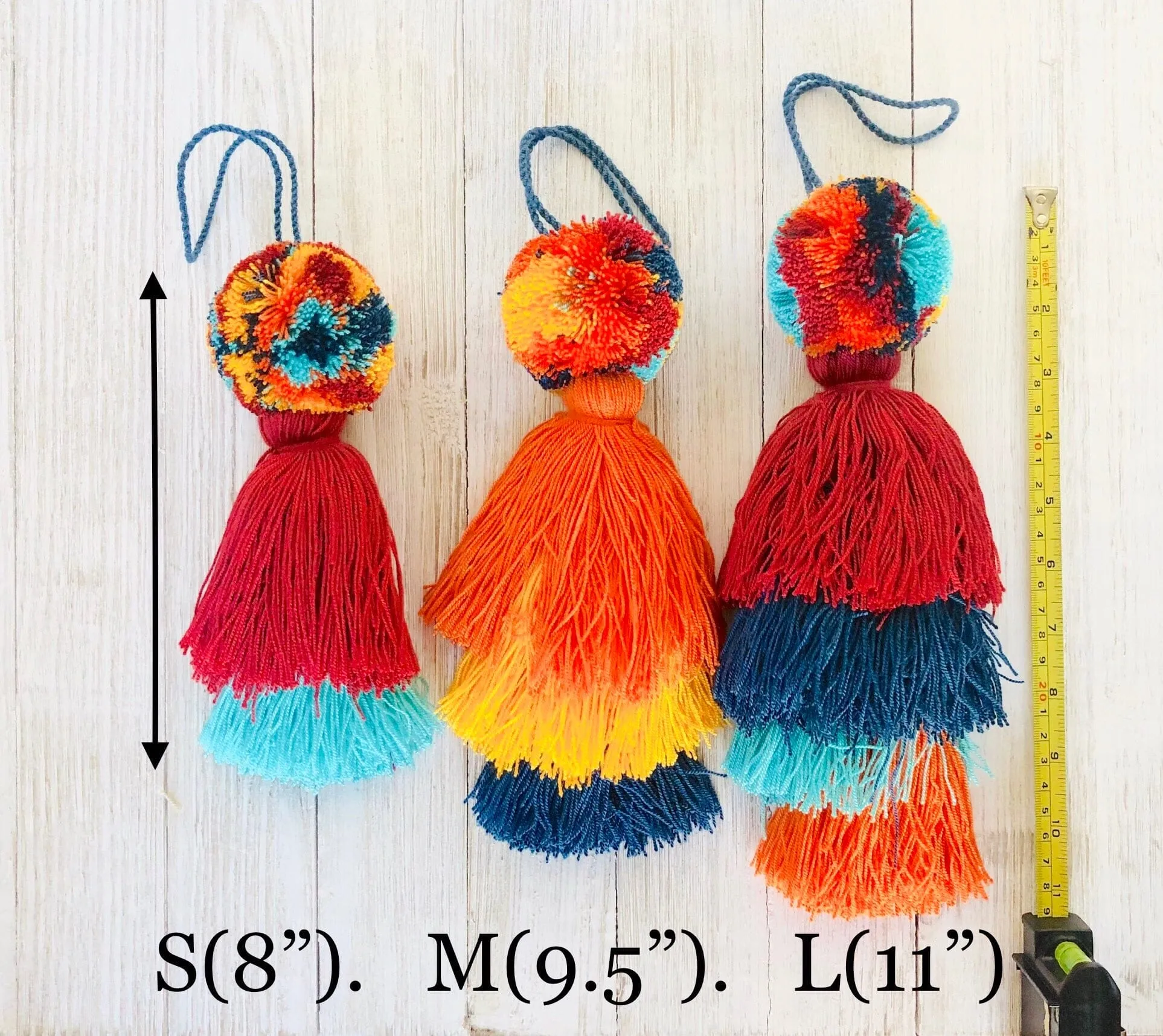 Desert Sunset Pompom/Tassel Bag Charms