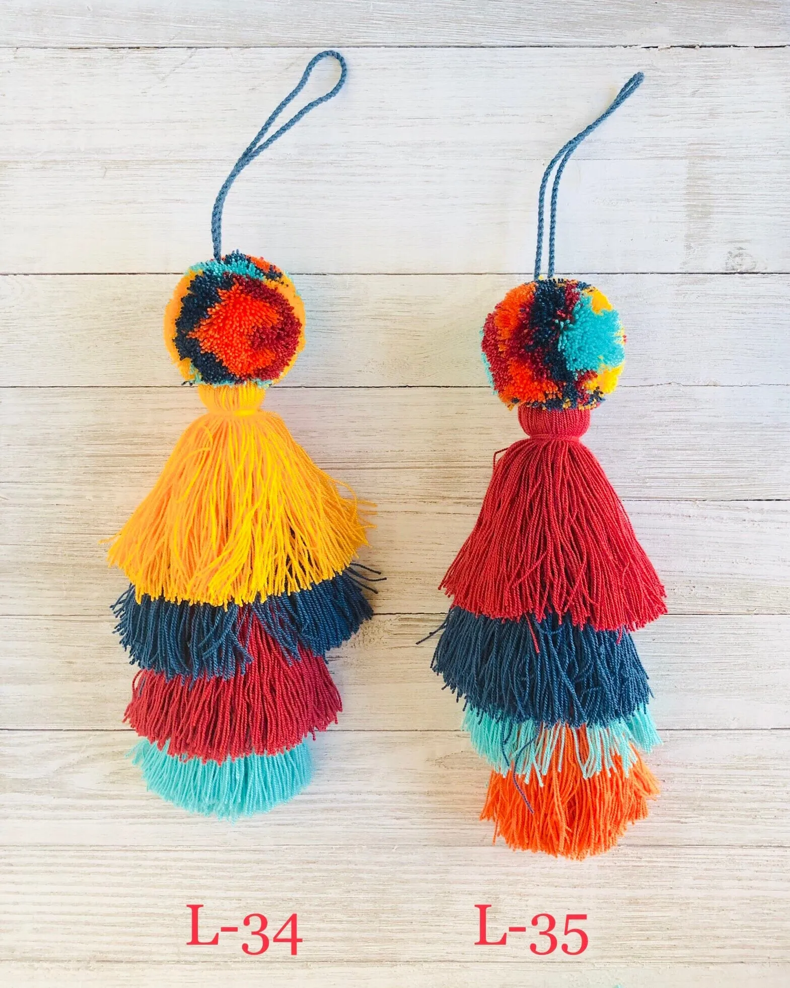 Desert Sunset Pompom/Tassel Bag Charms