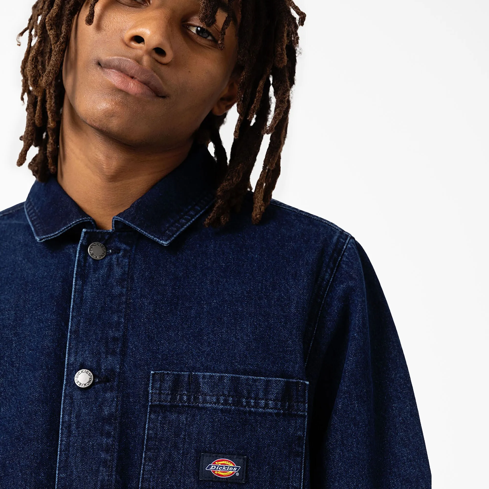 DICKIES - DENIM CHORE COAT STONEWASHED INDIGO BLUE