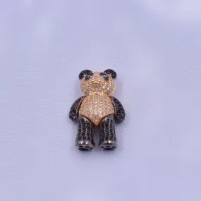 Dije panda rodio negro 2.6cm