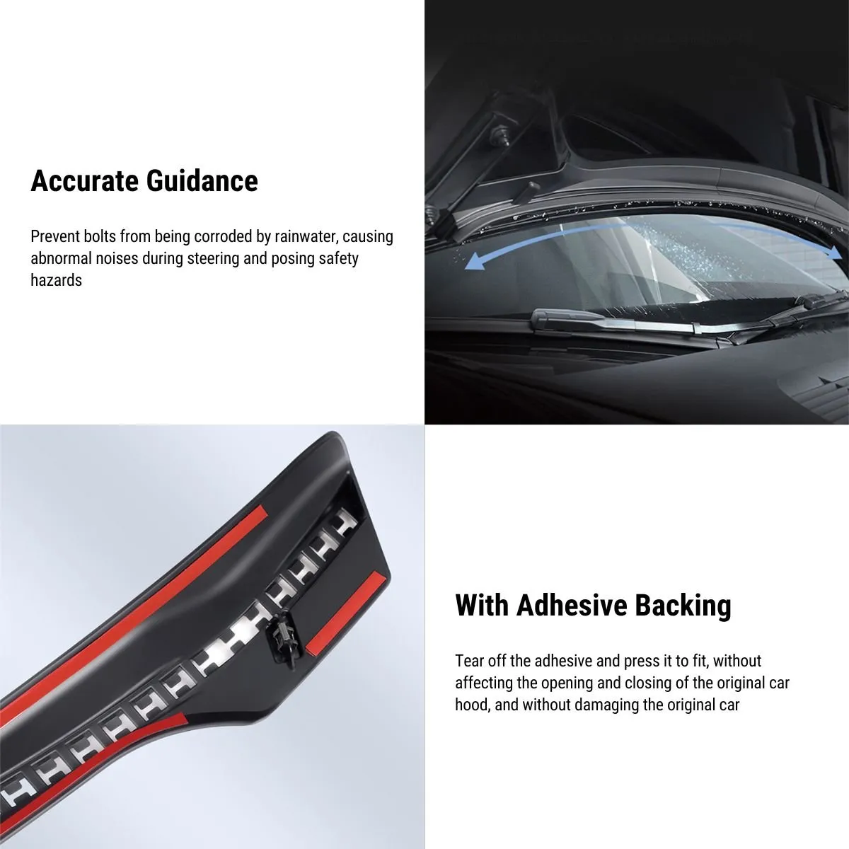 Double-Channel Waterproof Strip for Tesla Mode Y