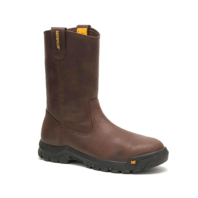 Drawbar Steel-Toe Pull On Work Boot Brown