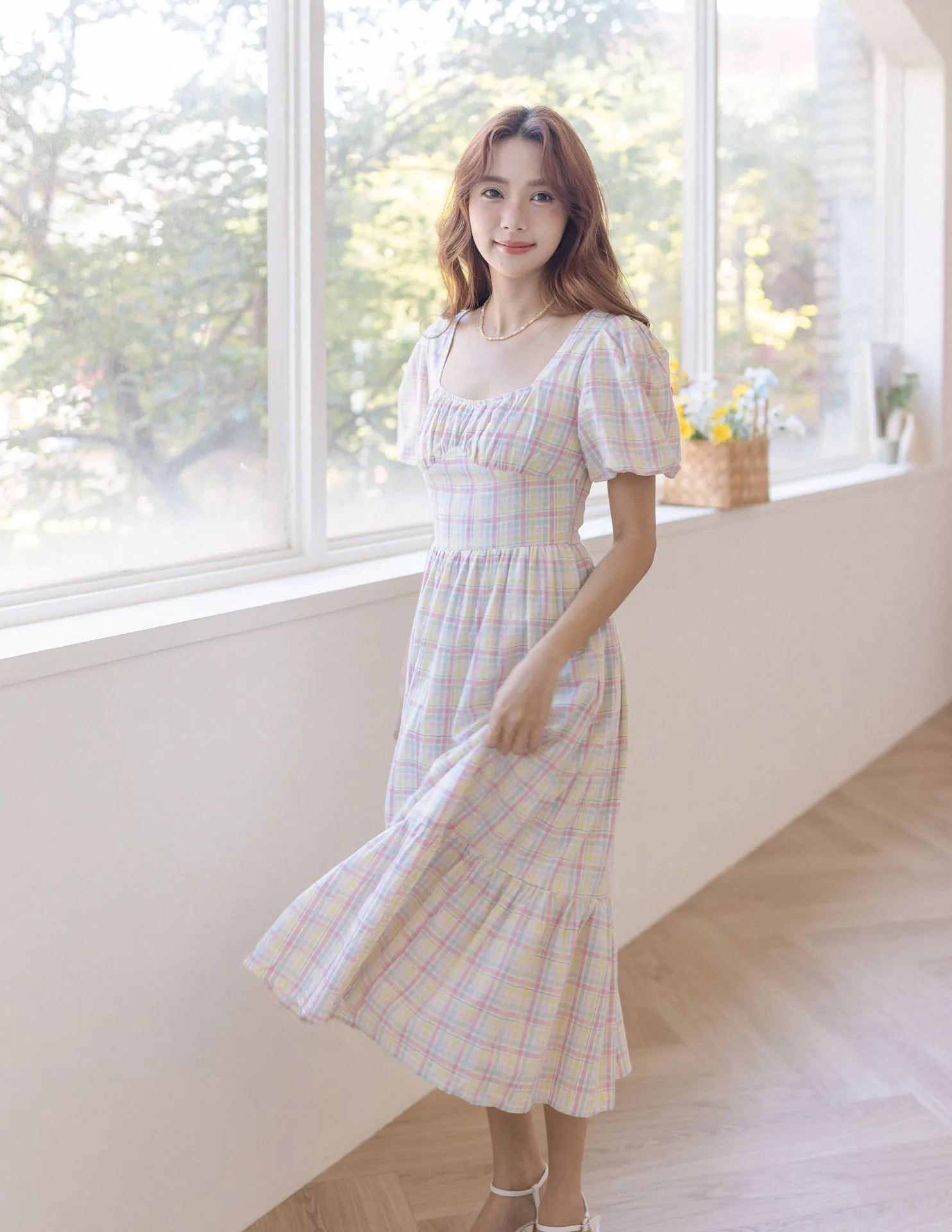 Edith Dress in Plaid