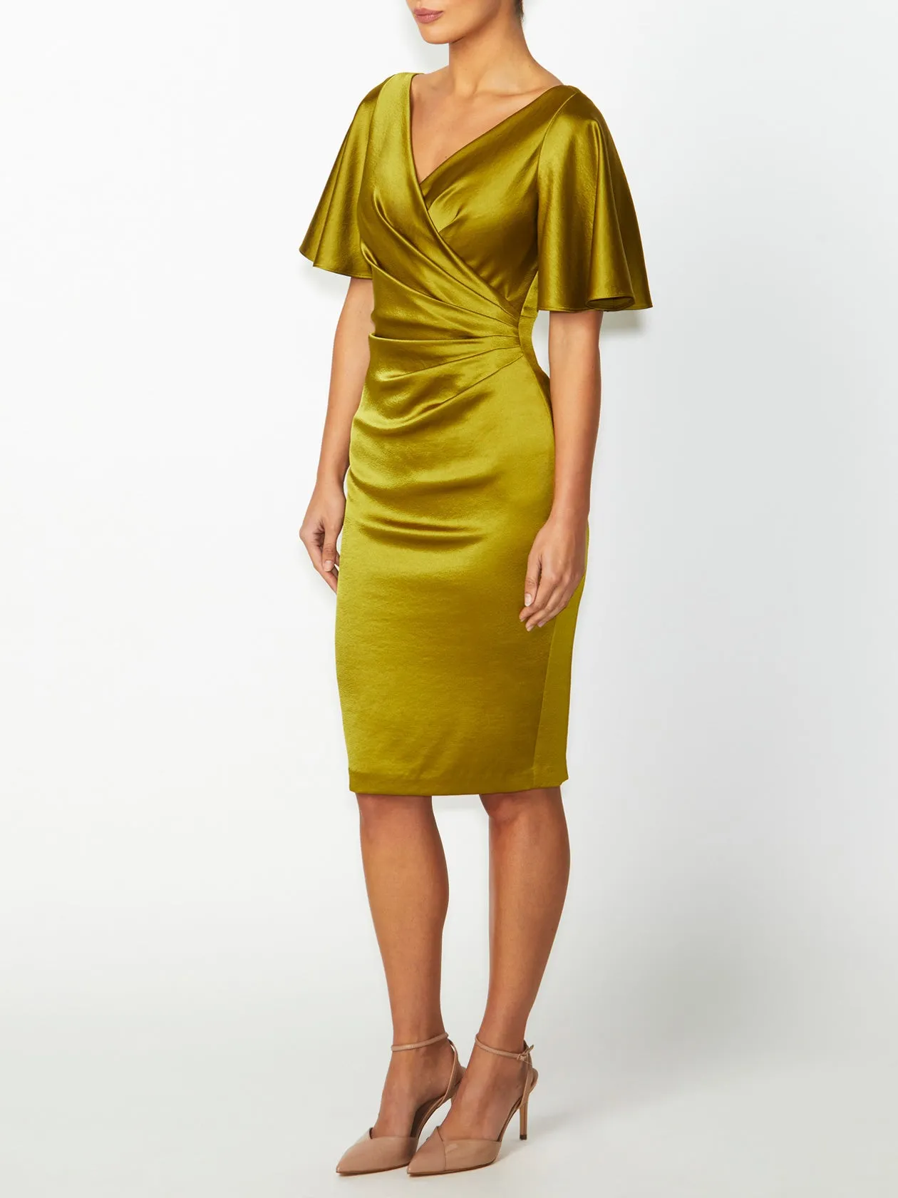 Ella Chartreuse Dress