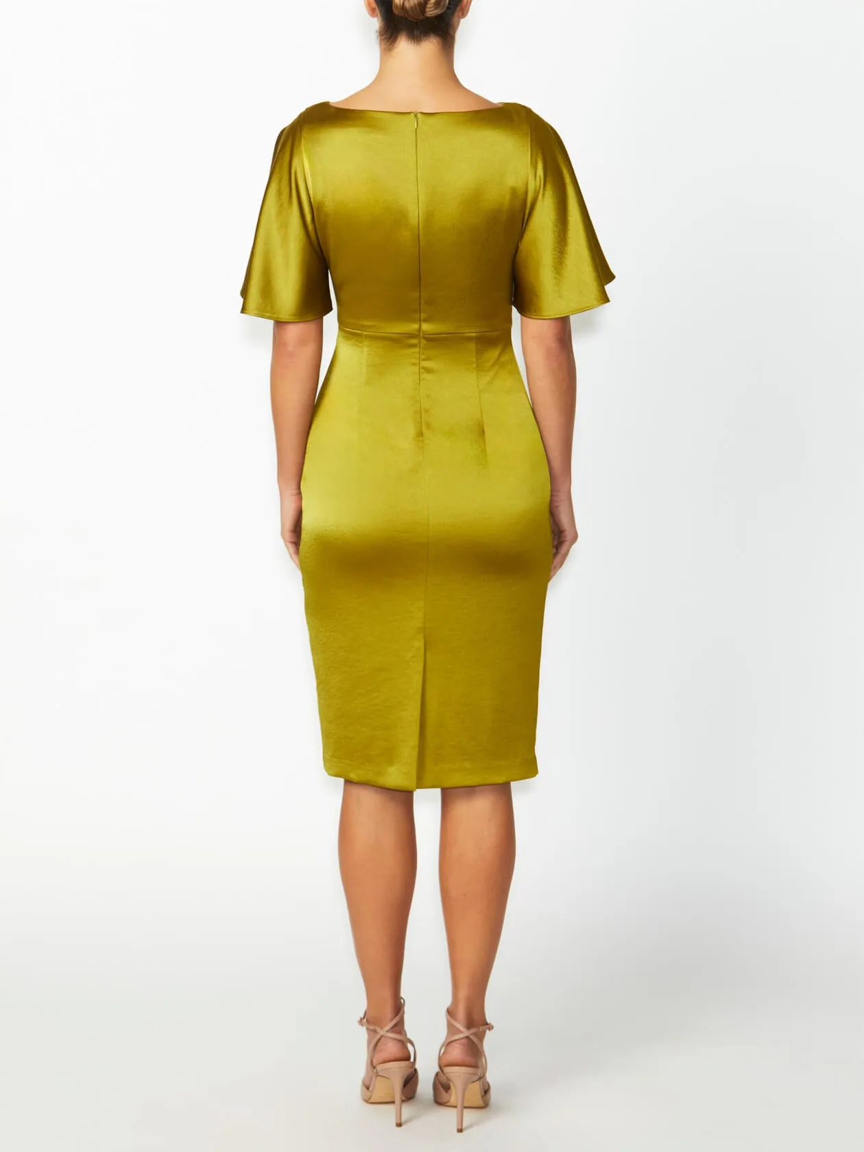 Ella Chartreuse Dress