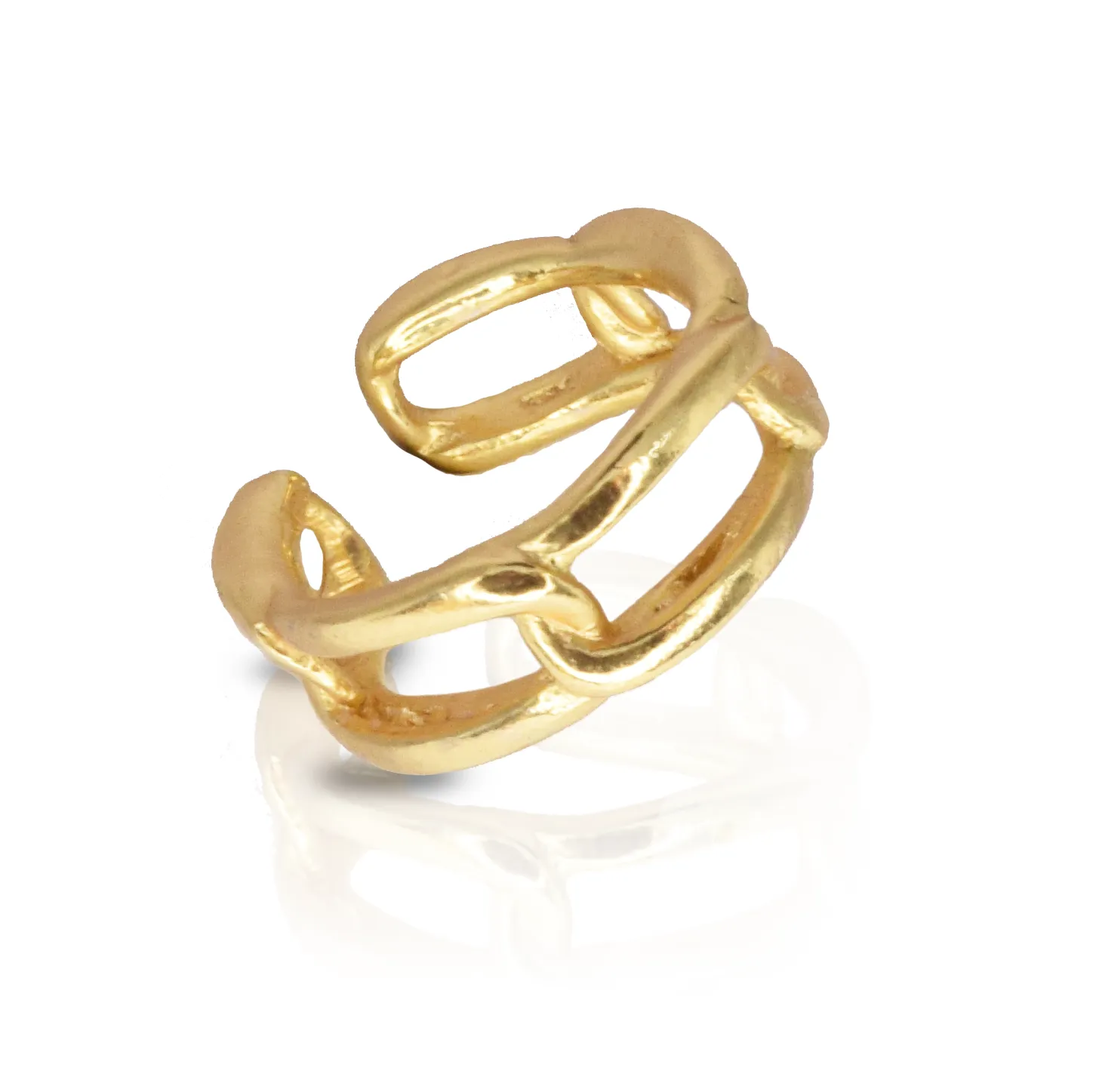 Elongated link ring