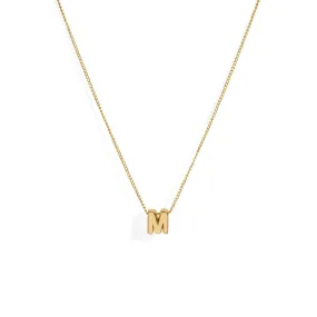 ESSENTIAL ARIAL LETTER NECKLACE