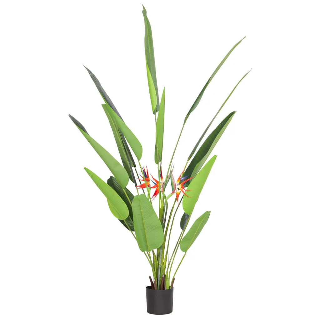 Faux Tropical Birds of Paradise Strelitzia Plant - 210cm