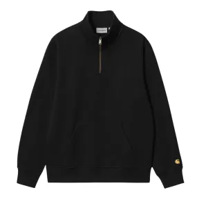 Felpa Carhartt WIP Chase Neck Zip Nero