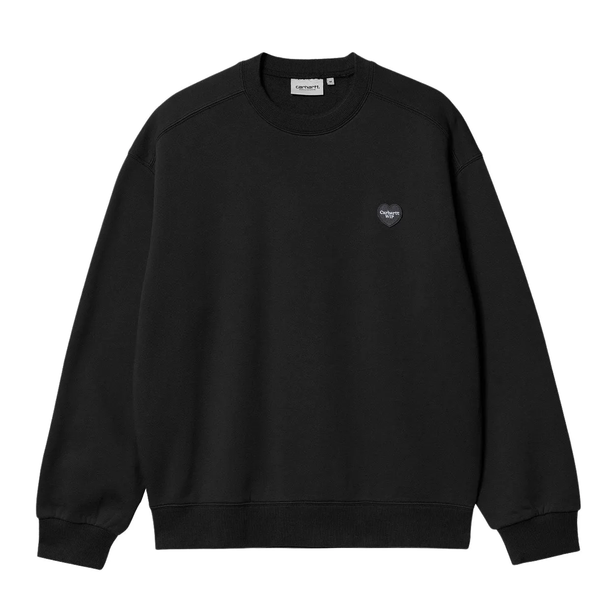 Felpa Uomo Carhartt WIP Heart Patch Sweat Nero