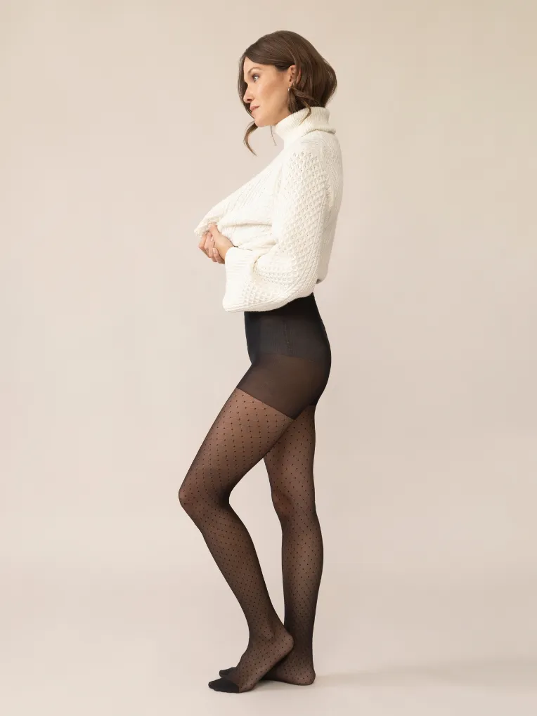 Fishnet Style Tights in Black