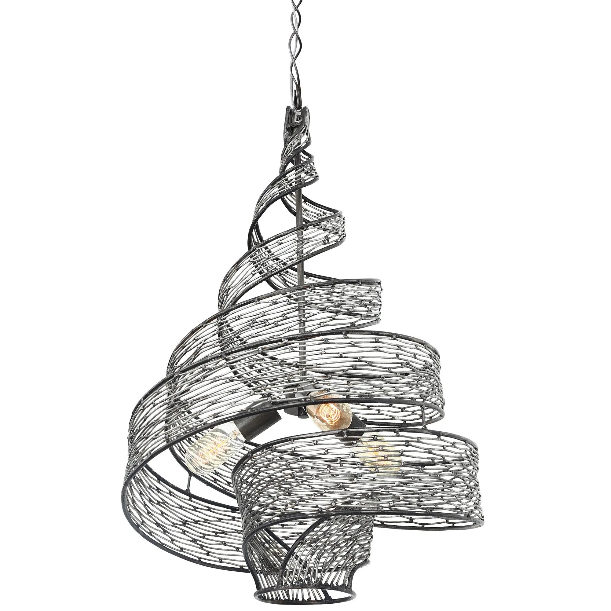 Flow 240P03SL 3-Light Pendant Light - Steel