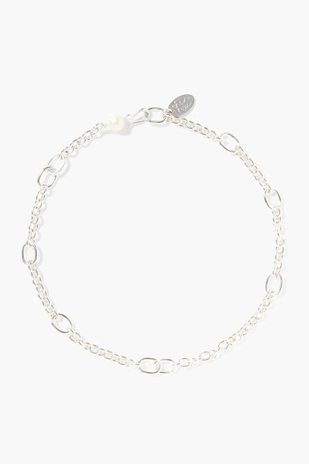 Frances Short Necklace Silver