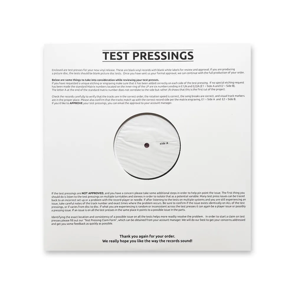 Georges Brassens - Brassens à 100 ans - Test Pressing - Rondelle 1