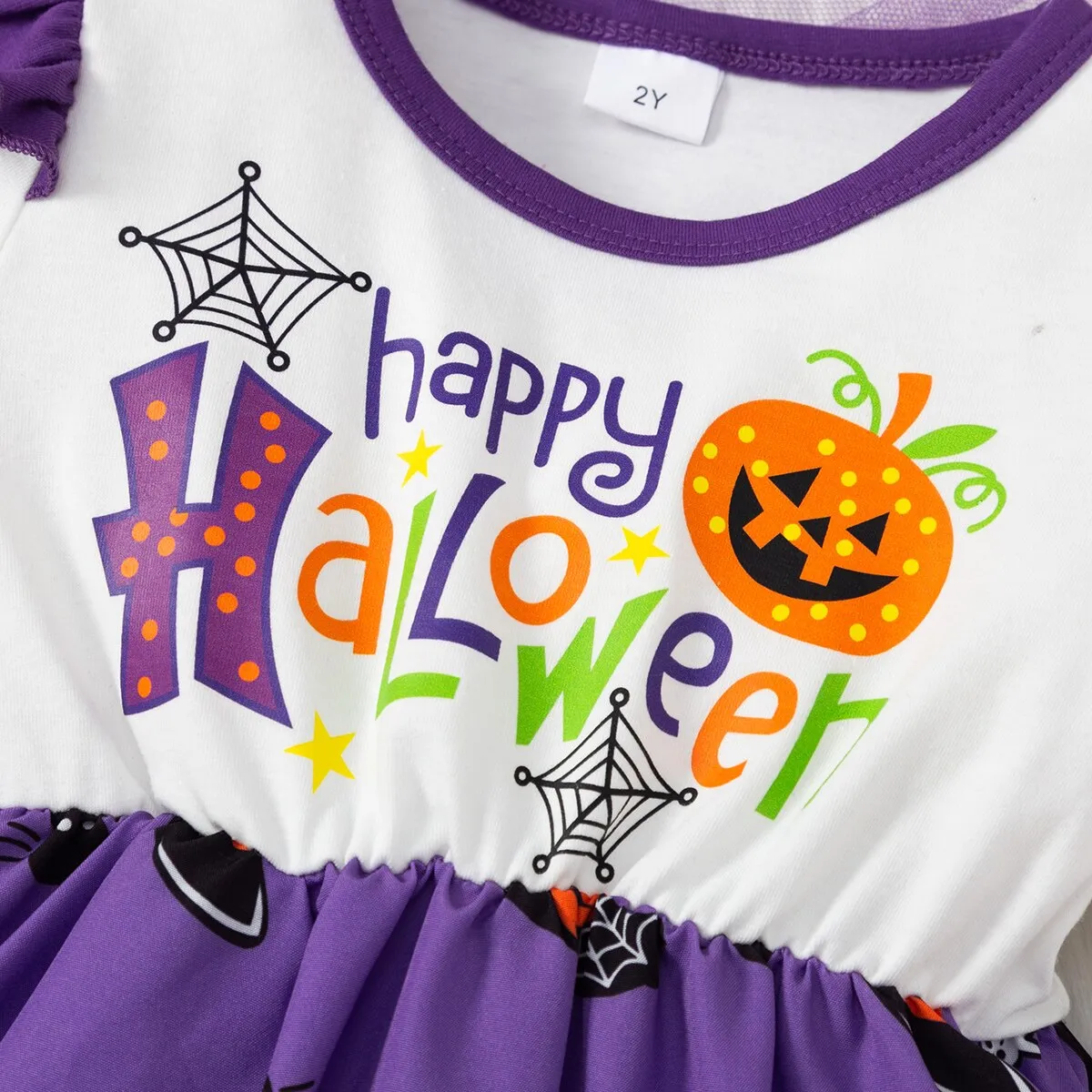 Girls Halloween Flutter Dress