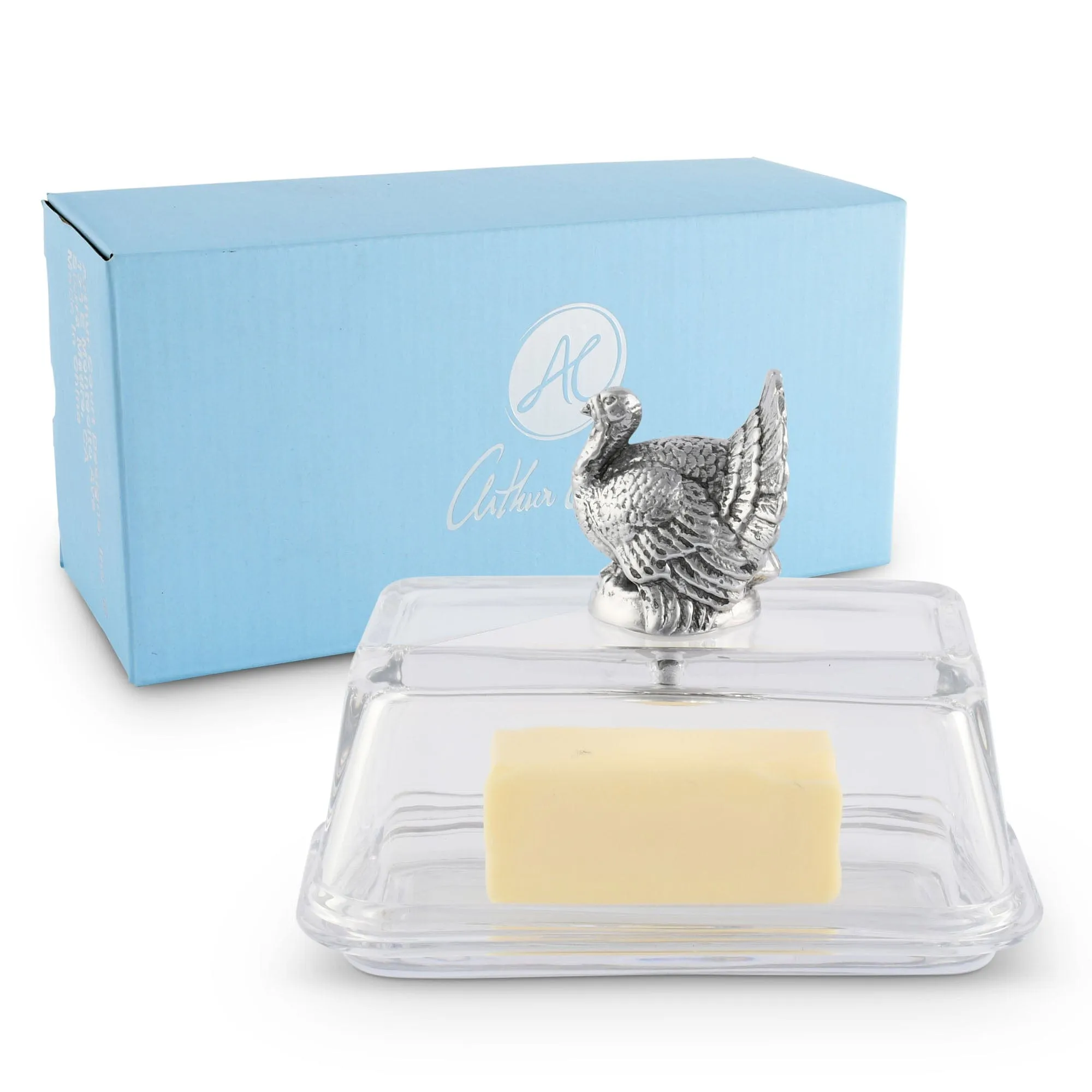 Glass Butter Dish - Turkey