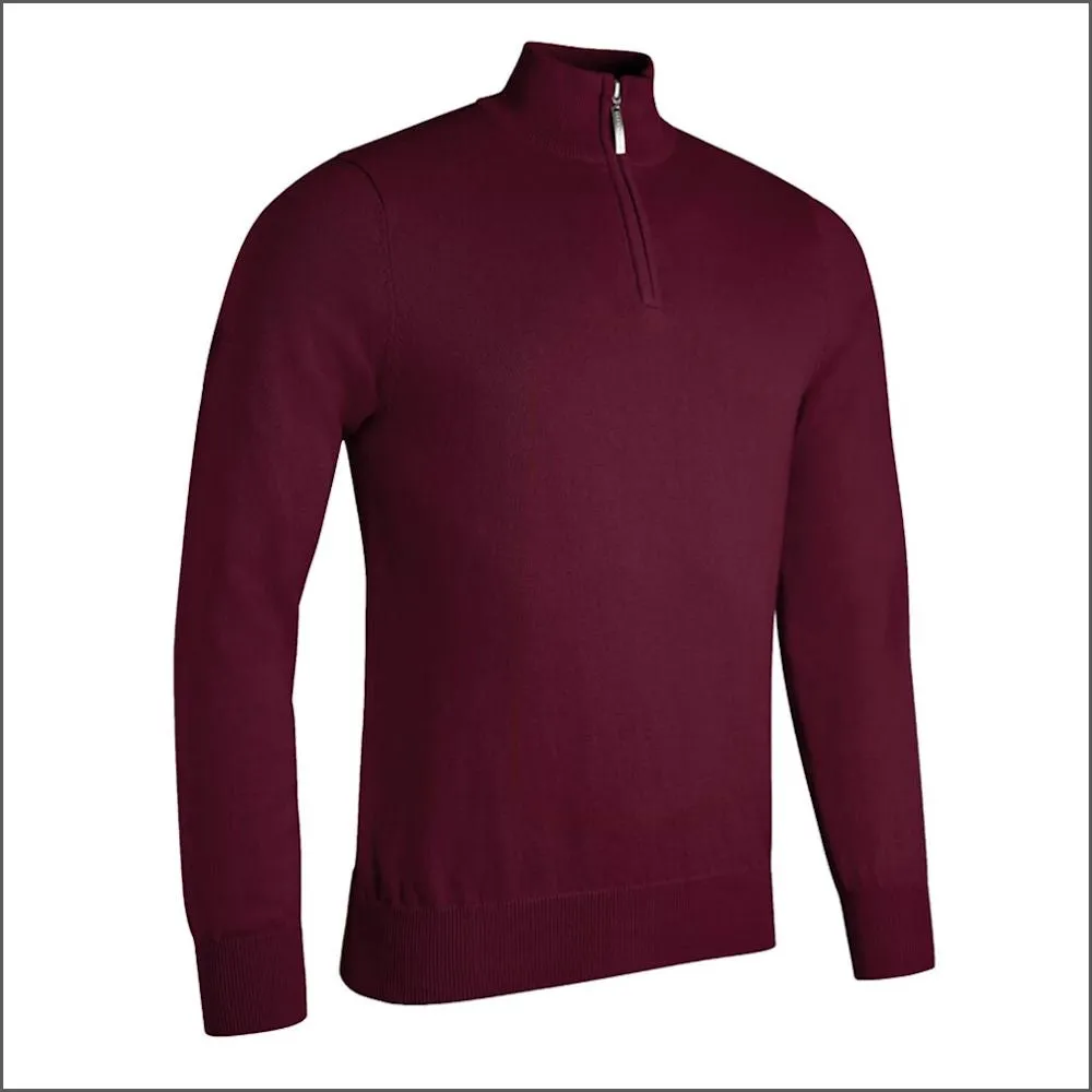 Glenmuir Devon Zip Neck  Cotton Sweater//