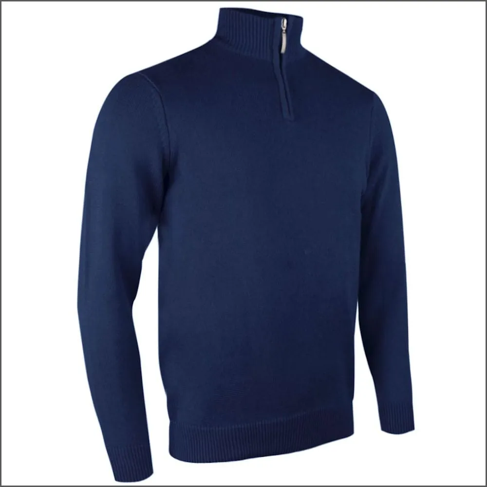 Glenmuir Devon Zip Neck  Cotton Sweater//