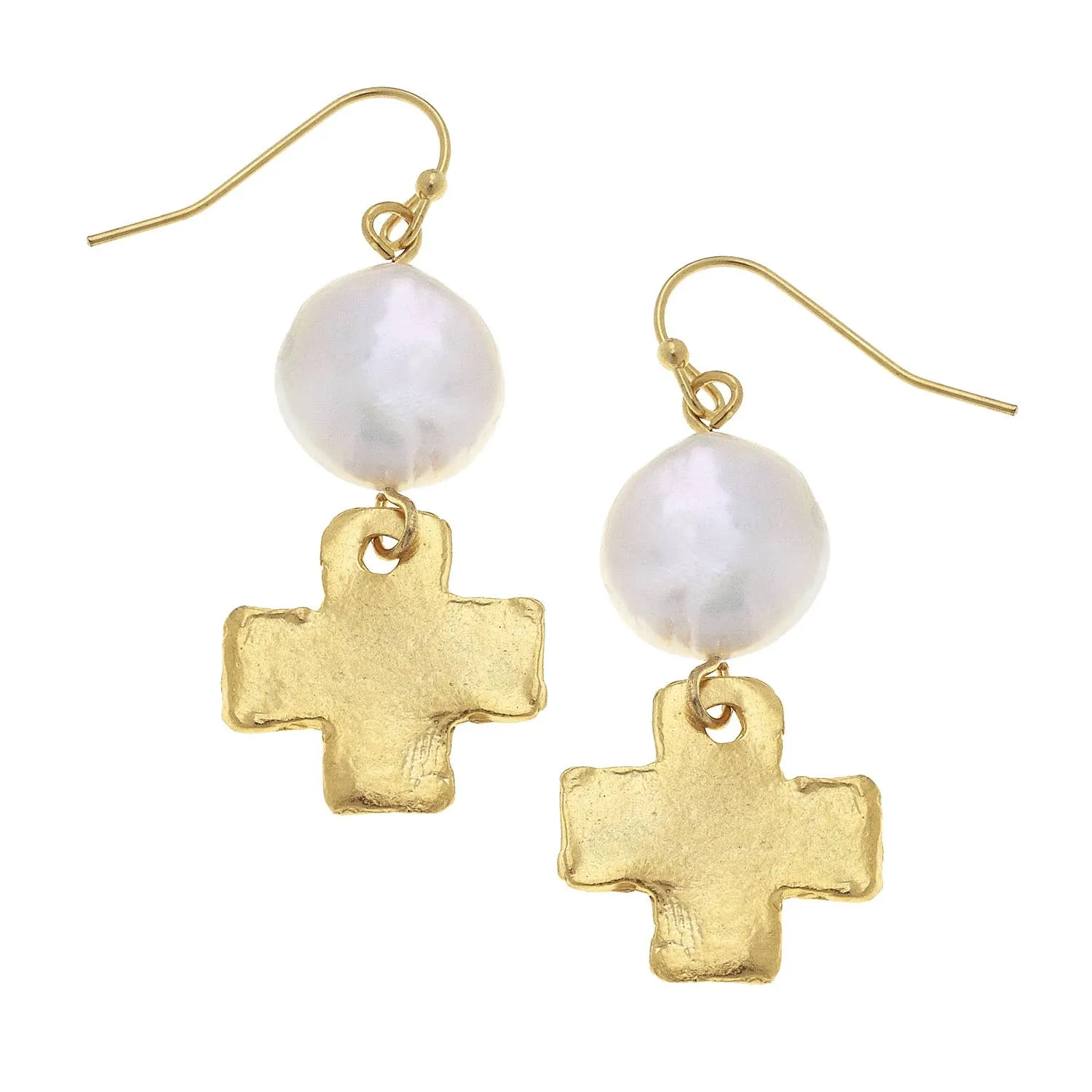 Gold with Freshwater Pearl Earring