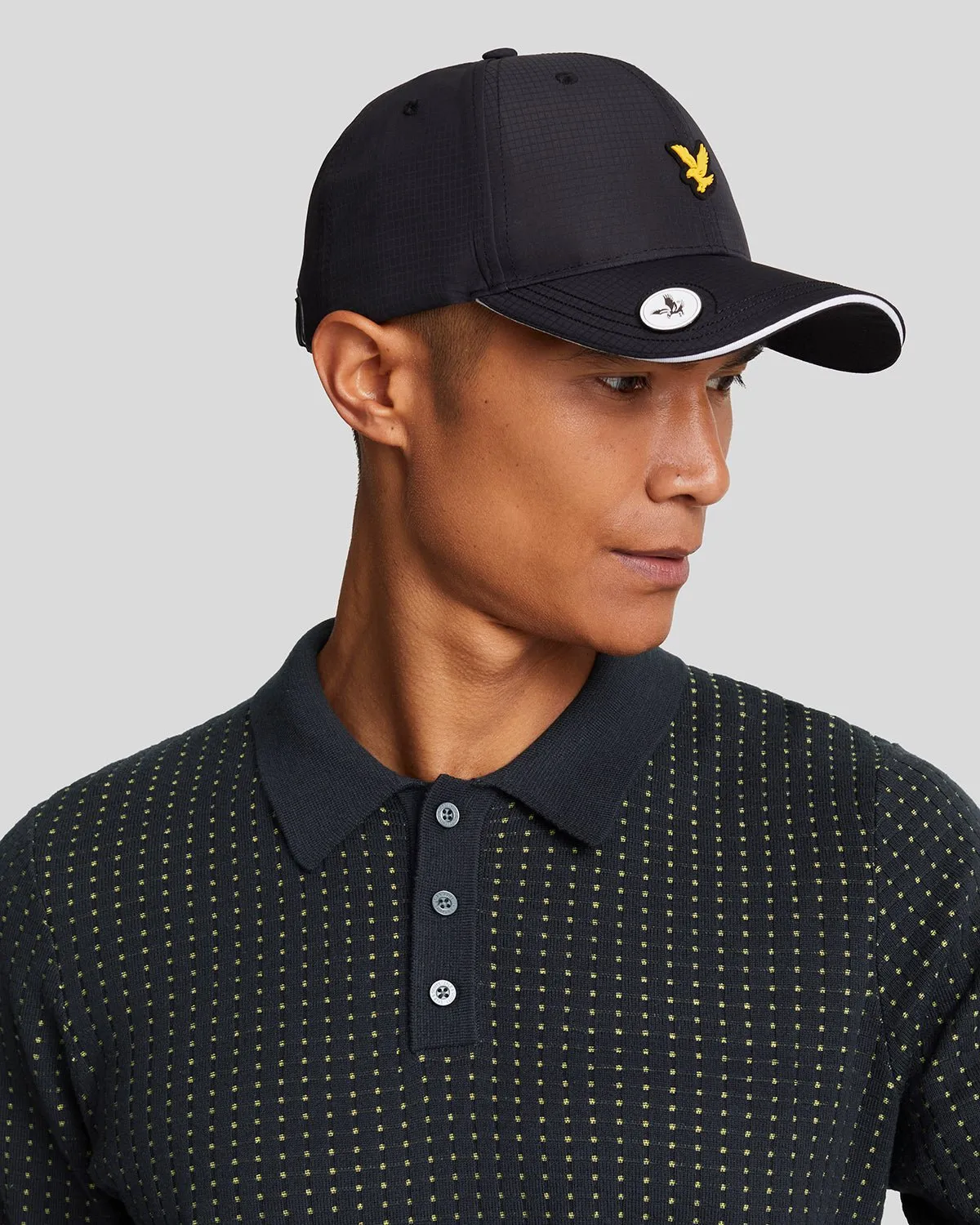 Golf Grid Knitted Polo Shirt