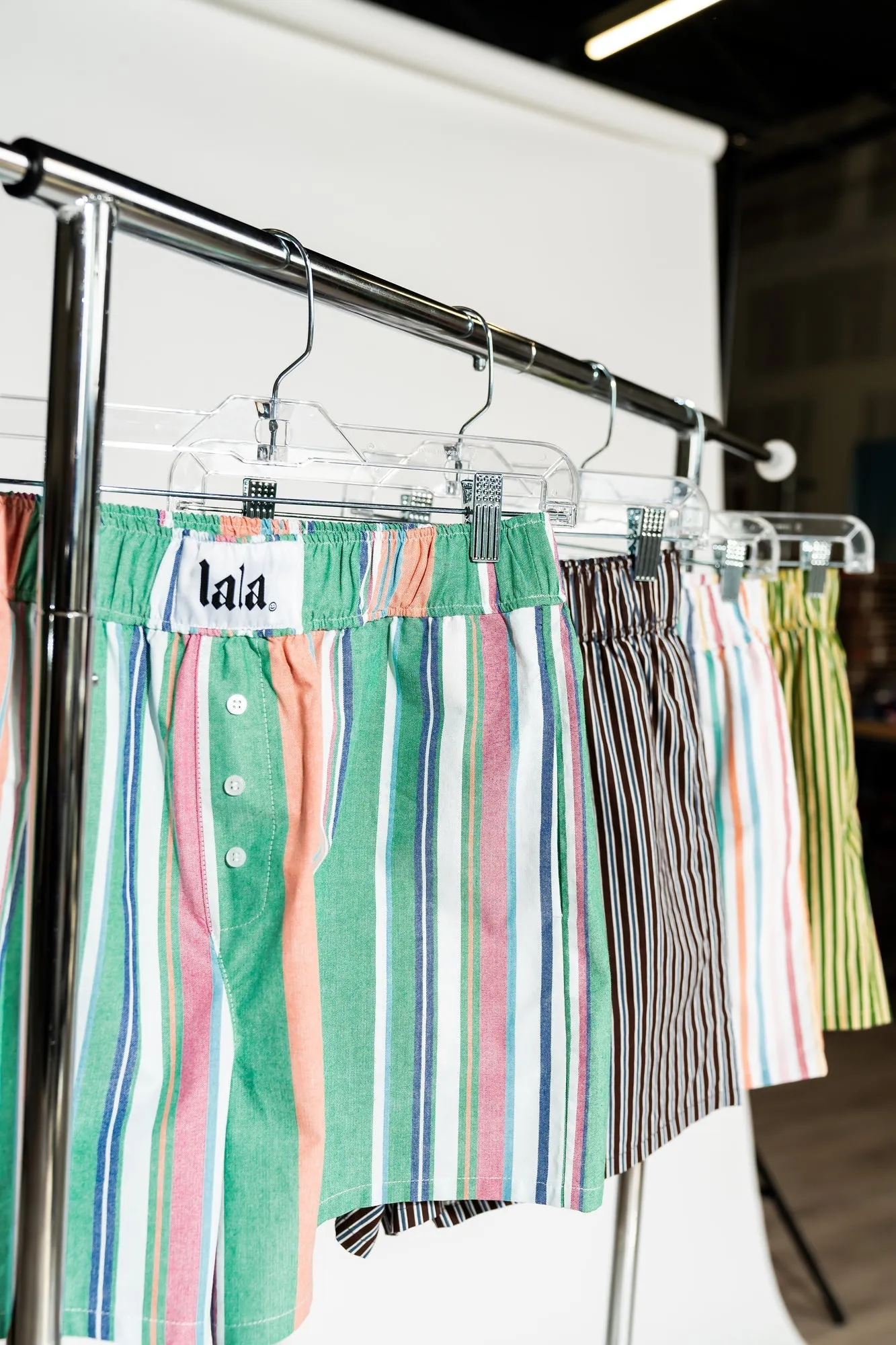 Good Fortune Boxer Shorts in Rainbow Stripe