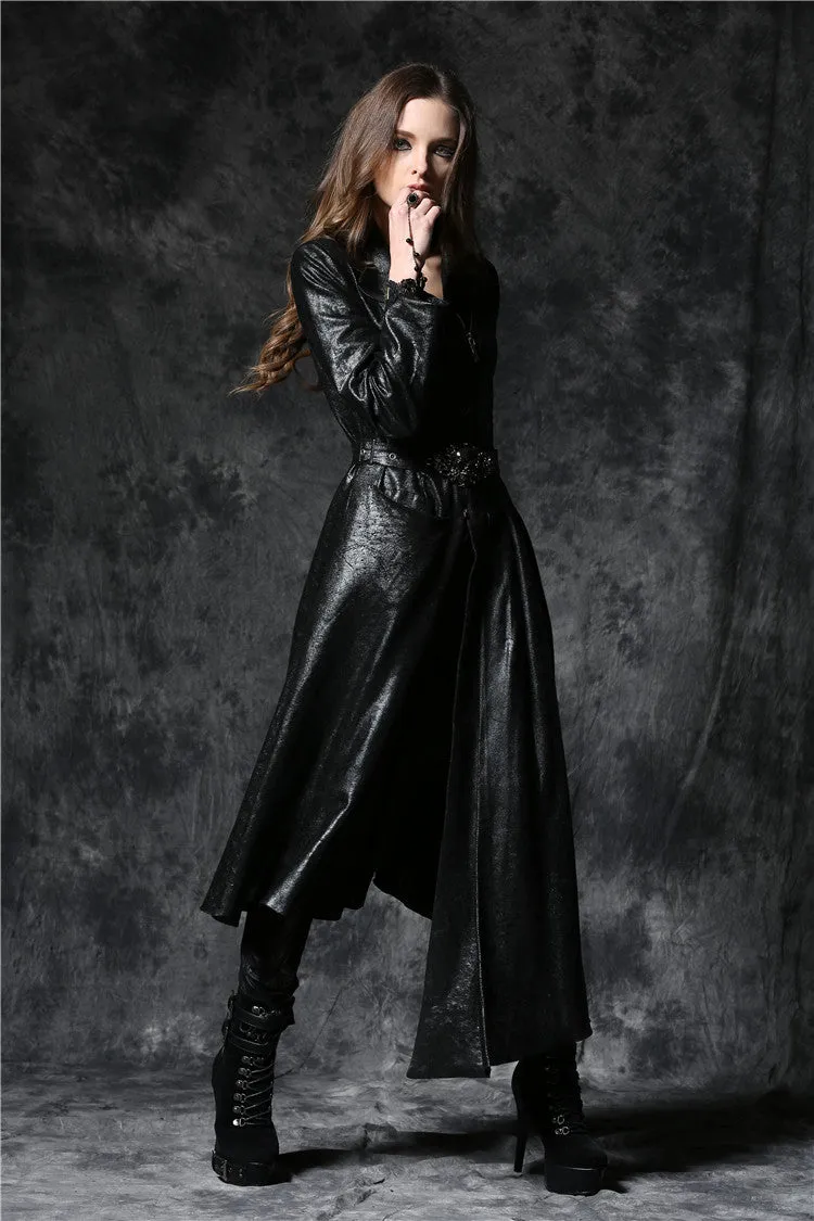 Gothique asymmetric bouffancy robe jacket with ghost belt JW093