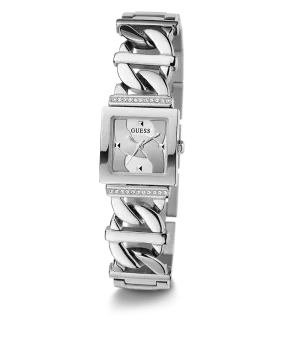 GUESS Ladies Silver Tone Silver Analog Watch