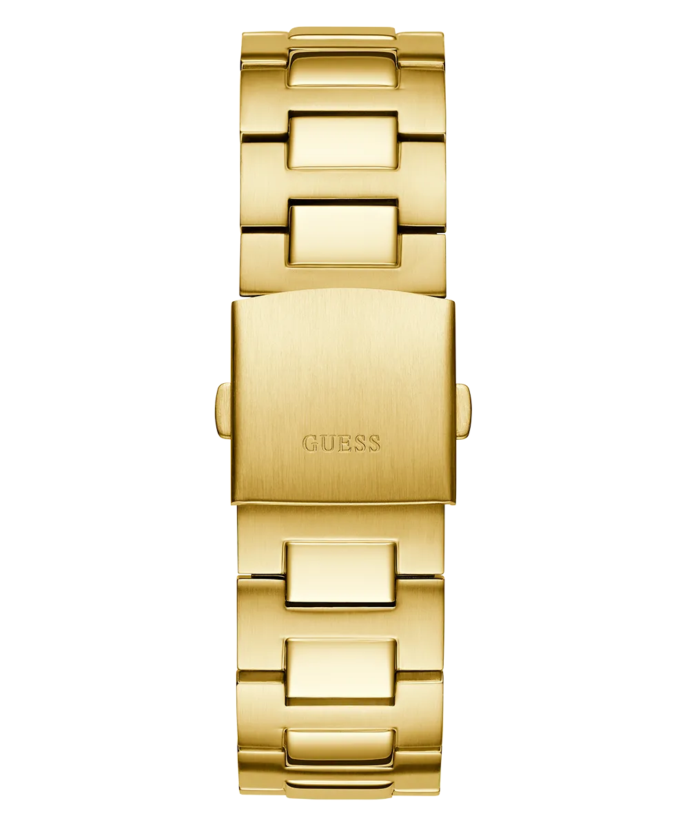 GUESS Mens Gold Tone Multi-function Watch