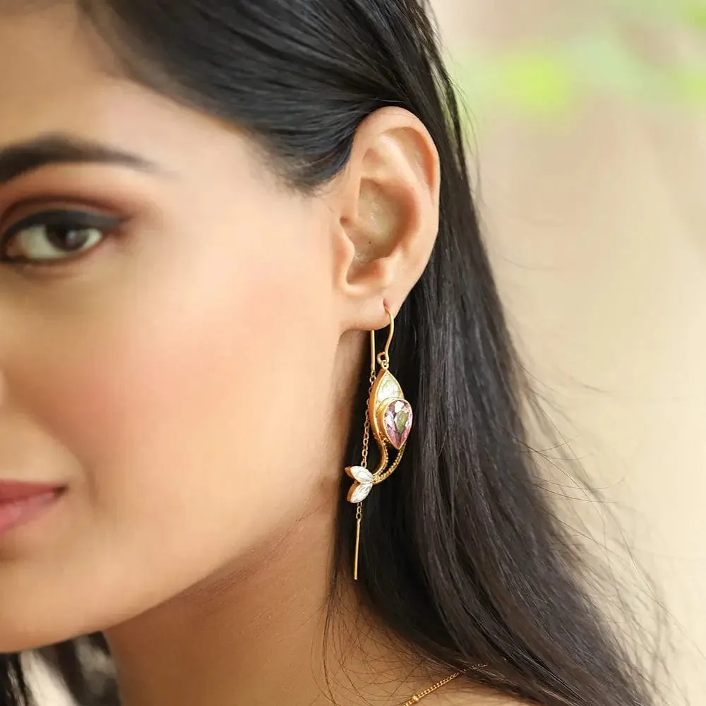 Gulabo Fish Sui Dhaga Earring