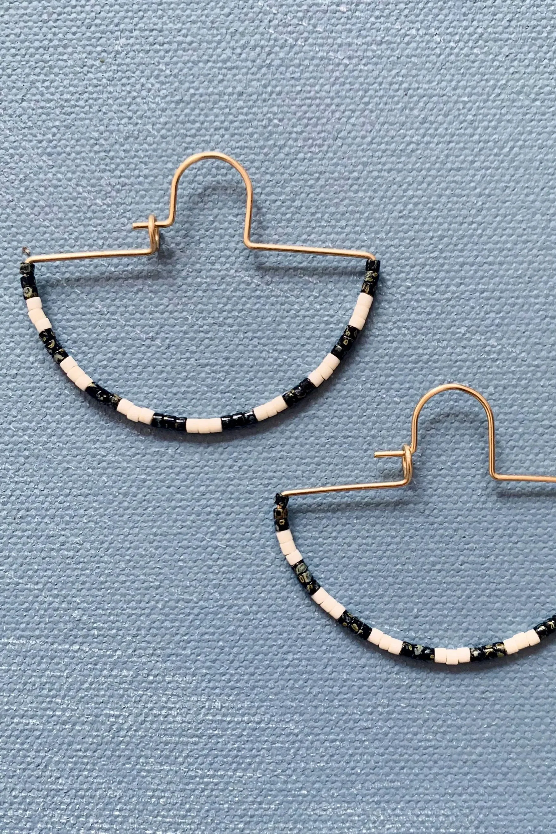 Half Slice Stripe Hoops