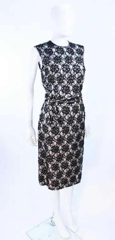 HAUTE COUTURE INTERNATIONAL 1960s Beaded Dress Size 10