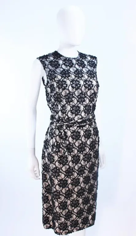 HAUTE COUTURE INTERNATIONAL 1960s Beaded Dress Size 10