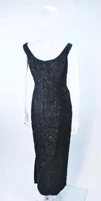 HAUTE COUTURE INTERNATIONAL Sequin Lace Gown Size 6