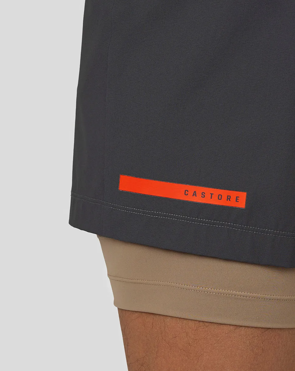 Heren Flow Shorts 2-in-1 - Gunmetal