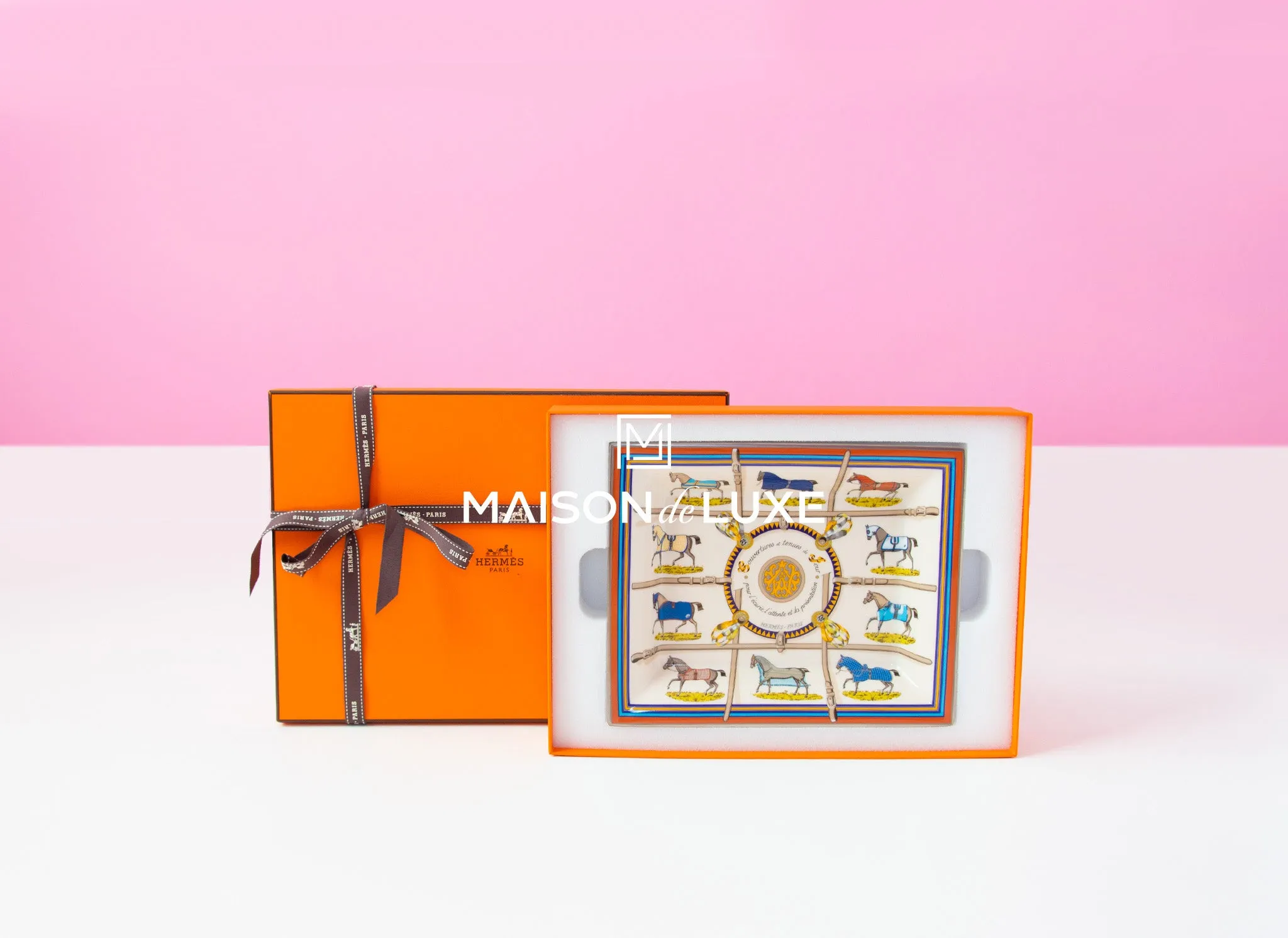 Hermes Classic Couvertures et Tenues de Jour Change Tray