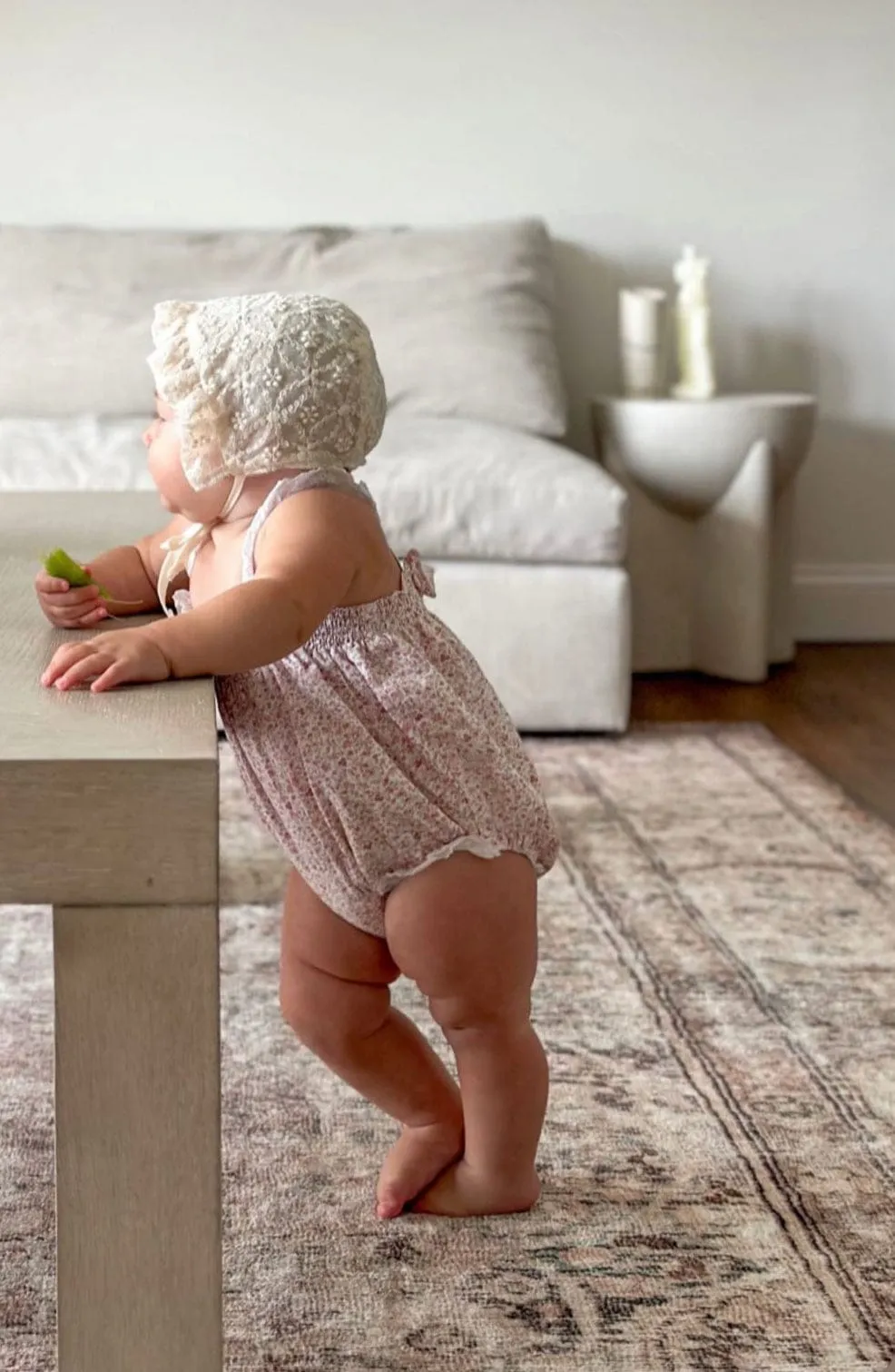 Ivory Lace Bonnet