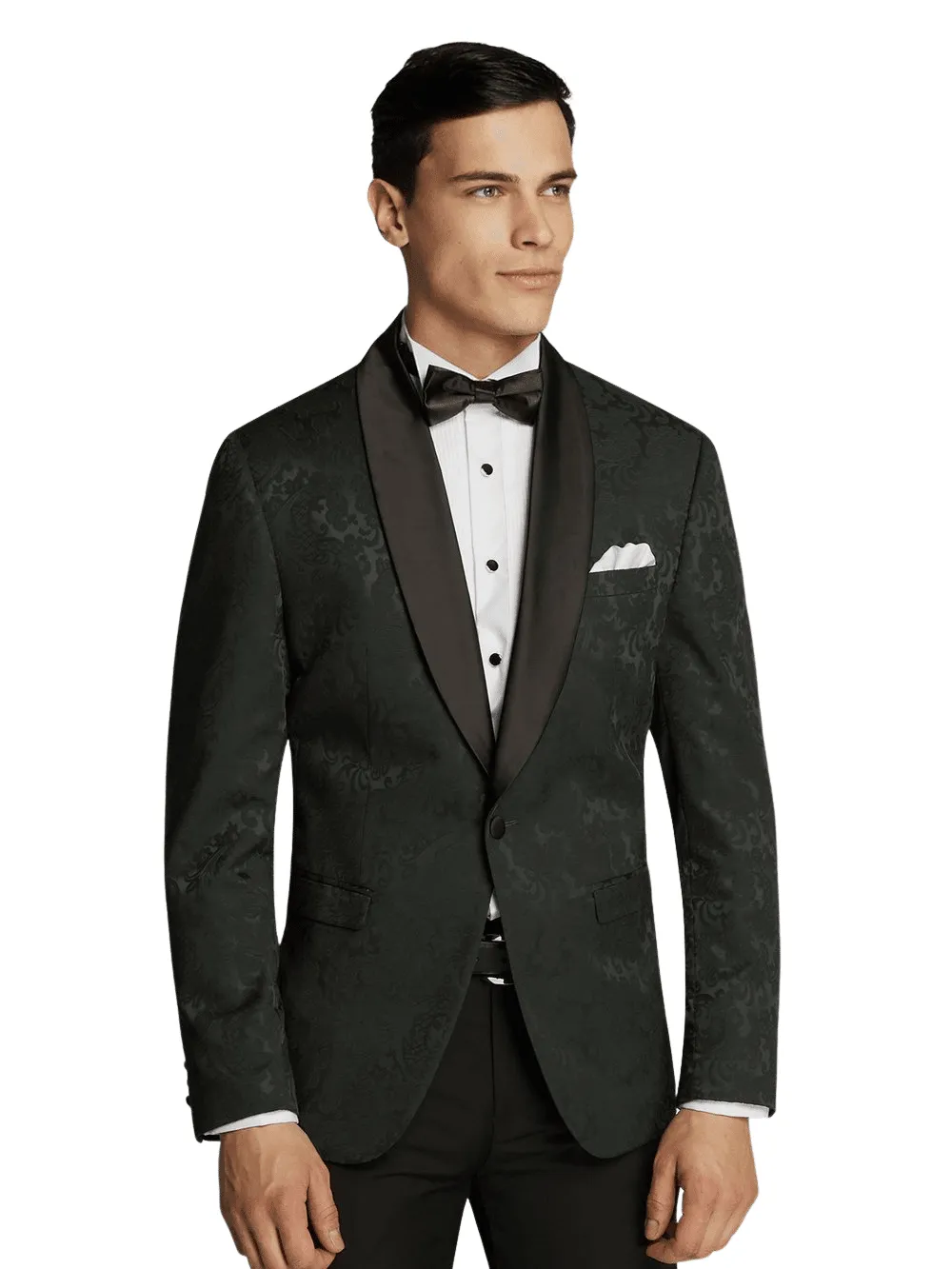 Jackson Dark Green Paisley Tuxedo