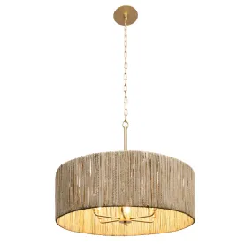 Jacob's Ladder 391P06FG 6-Light Pendant Light - French Gold